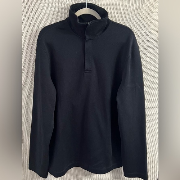 Banana Republic Black Long Sleeve Tee Classic Knit